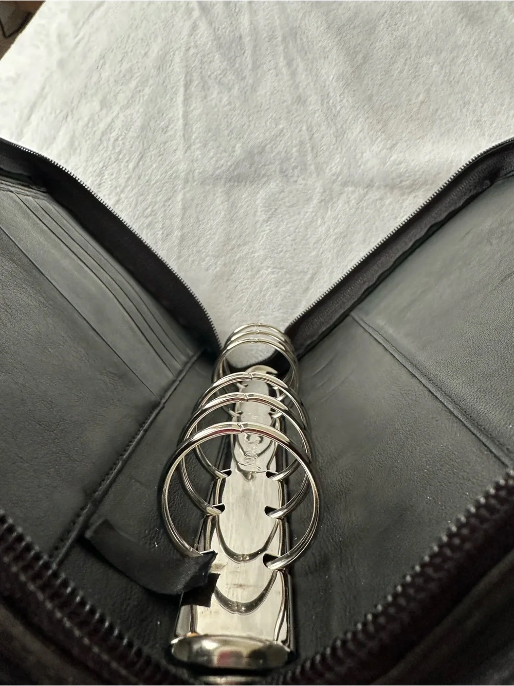 Filofax RARE Durham Black Deluxe Leather Personal Organizer